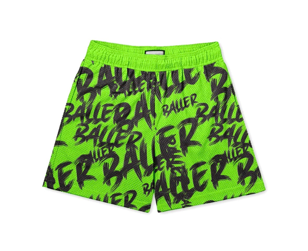 Baller Green Youth Shorts