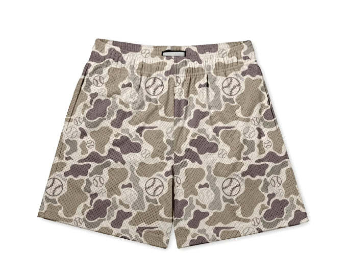 Camo Baseballs Youth Shorts