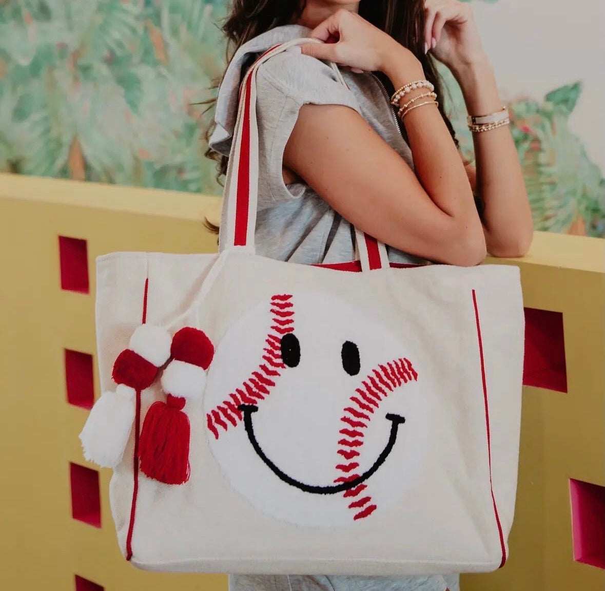 Smiley Large Tote Bag