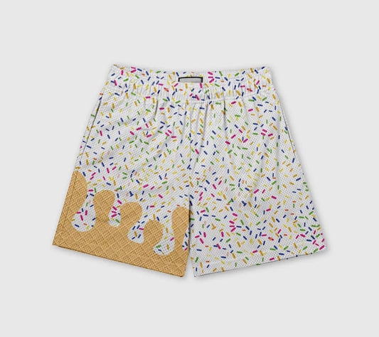 Ice Cream Youth Shorts – White